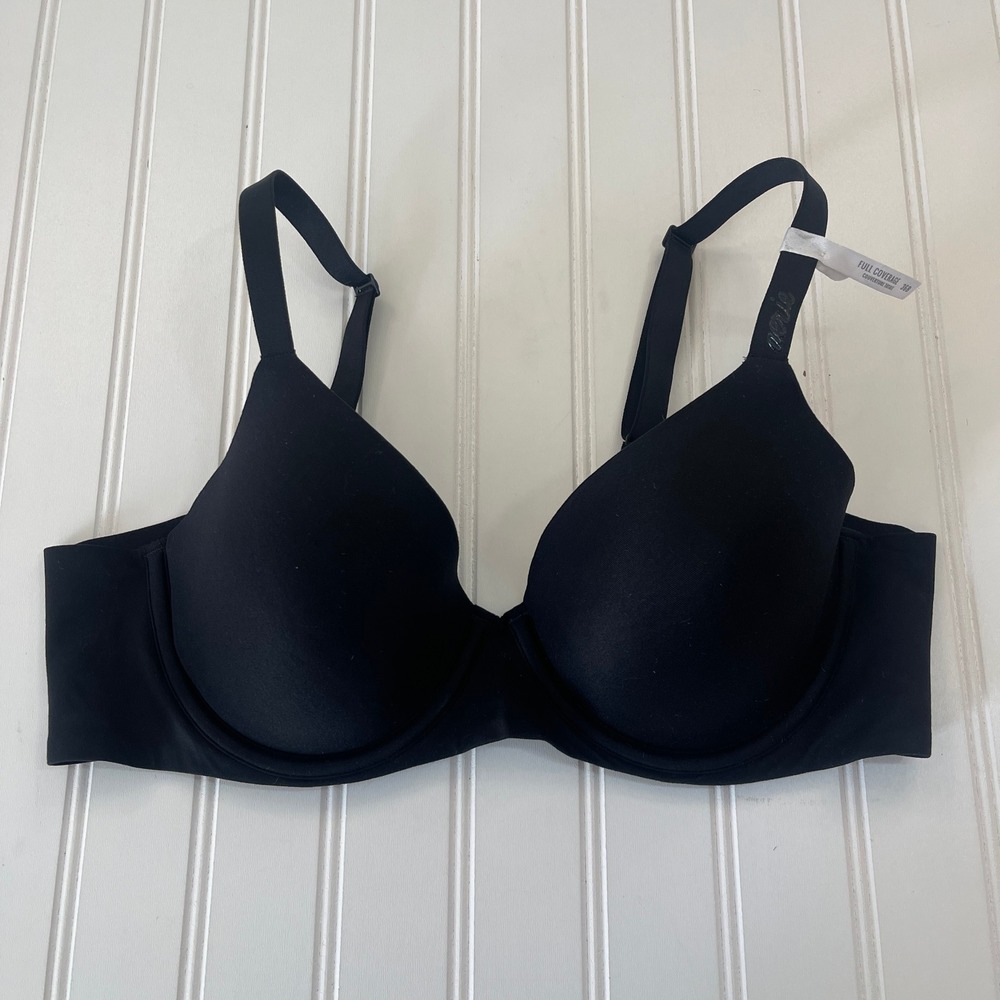 Aerie Real Free Full Coverage Underwire Bra Black 36B Seamless Everyday Comfort